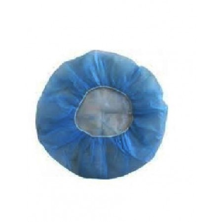 GORRO-BOINA ENFERMERA ELASTICO AZUL. Bolsa de 100 Unidades.