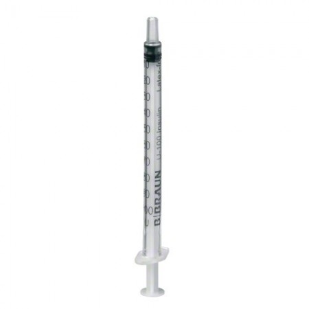 JERINGA BRAUN 1 ML INSULINA. Caja de 100 Unidades.