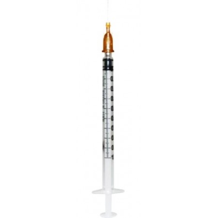 JERINGA BD 1 ML 26G 0,45 X 12 MM. Caja de 100 Unidades.