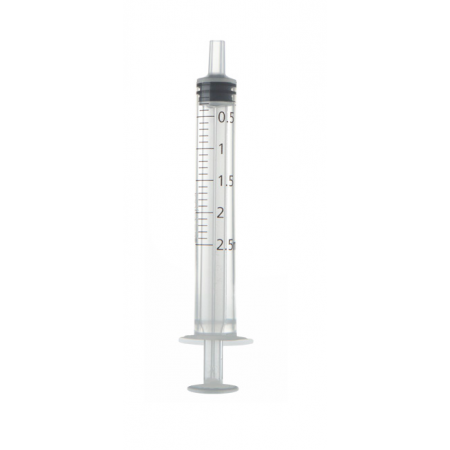 JERINGA ICO 2,5 ML S/A CONO CENTRAL. Caja de 100 unidades.