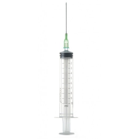 JERINGA ICO 10 ML C/A 21G 0,8 X 40 MM. Caja de 100 Unidades.