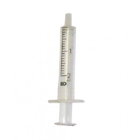 JERINGA BD 2 ML 2 CP. Caja de 100 Unidades.