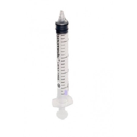 JERINGA DISPO 2,5 ML CONO CENTRAL. Caja de 100 Unidades.