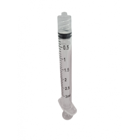 JERINGA 3 ML LUER LOCK SOL M. Caja de 100 Unidades.