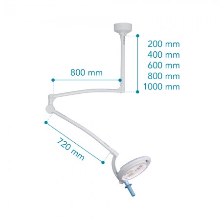 LAMPARA DE CIRUGIA MIMLED 1000 TECHO