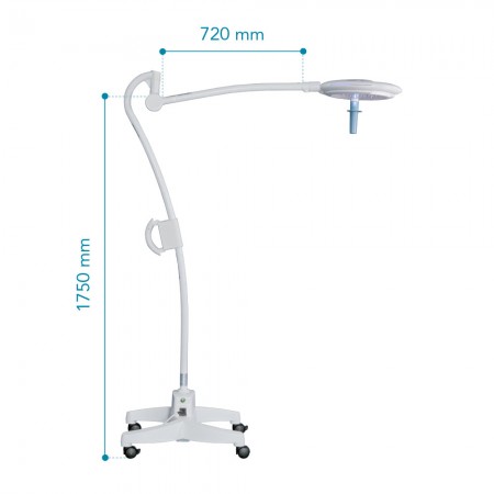 LAMPARA DE CIRUGIA MIMLED 1000 BASE RODABLE