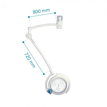 LAMPARA DE CIRUGIA MIMLED 600 PARED