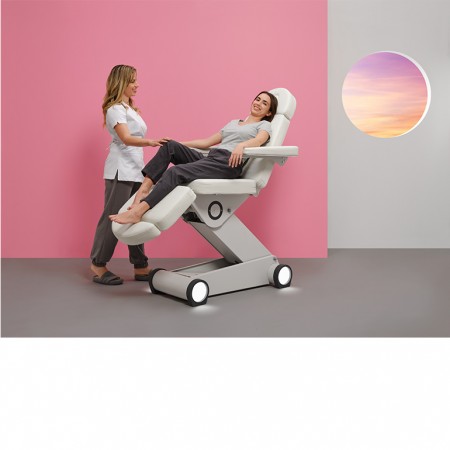 SILLON ELECTRICO B-LIGHT BLANCO 4 MOT. ILUMIN.LED
