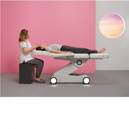 SILLON ELECTRICO B-LIGHT BLANCO 4 MOT. ILUMIN.LED