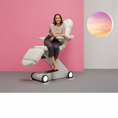 SILLON ELECTRICO B-LIGHT BLANCO 4 MOT. ILUMIN.LED