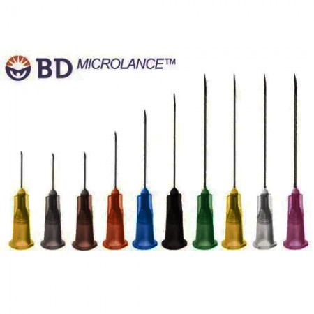 AGUJA BD 21G 0,8 X 25 MM Caja de 100 unidades.
