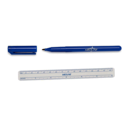 ROTULADOR QUIRURGICO MEDLINE CON REGLA 