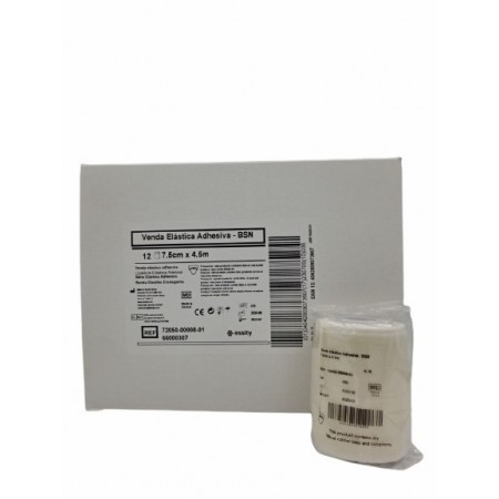 VENDA ELAST. ADHESIVA 7,5 CM X 4,5 MT. Caja de 12 Unidades.
