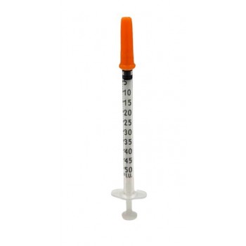 Jeringa insulina 0,5ml. con aguja 0,30 x 8 mm. ICO PLUS 3. Caja