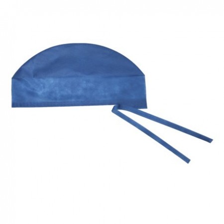 GORRO CIRUJANO AZUL C/CINTAS. Caja de 100 Unidades.