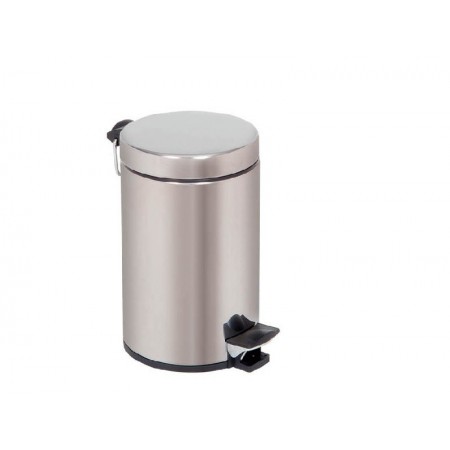 CUBO ACERO INOXIDABLE CON PEDAL 5 LT