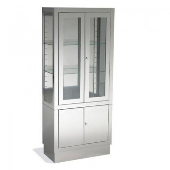 TABURETE A GAS-BASE PLASTICO ARO PLAS/TAPIZ BLANCO