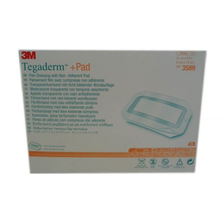 APOSITO TEGADERM + PAD 9 X 15 CM. Caja de 25 Unidades.