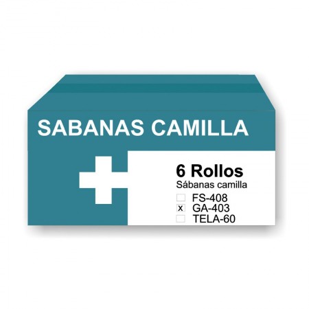 PAPEL CAMILLA 1 CP. Caja de 6 Rollos