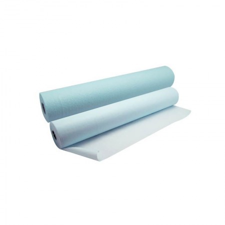 PAPEL CAMILLA PLAST. AZUL 50 MT X 48 CM. Caja de 12 Rollos.