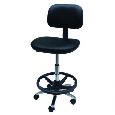 SILLA A GAS BASE ALUMINIO-ARO PLAST/NEGRO