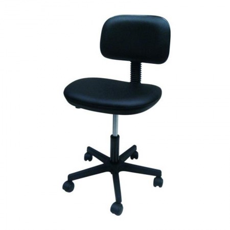 SILLA A GAS BASE PLASTICO TAPIZ NEGRO