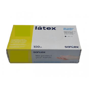 GUANTE LATEX S/POLVO SANTEX...